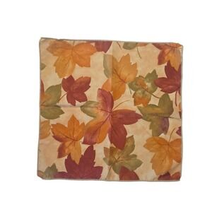 Fall Harvest Cloth Napkins Set of 4 Autumn Leaves Thanksgiving Table Decor Rust